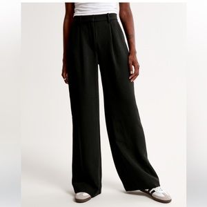 Abercrombie Premium Crepe Tailored Ultra Wide leg pant